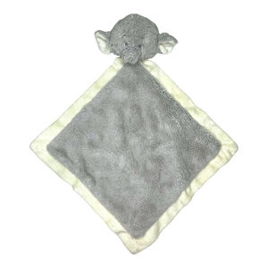 Baby Ganz Emerson Elephant Lovey Security Blanket Toy Gray Cream 13” NO TAGS